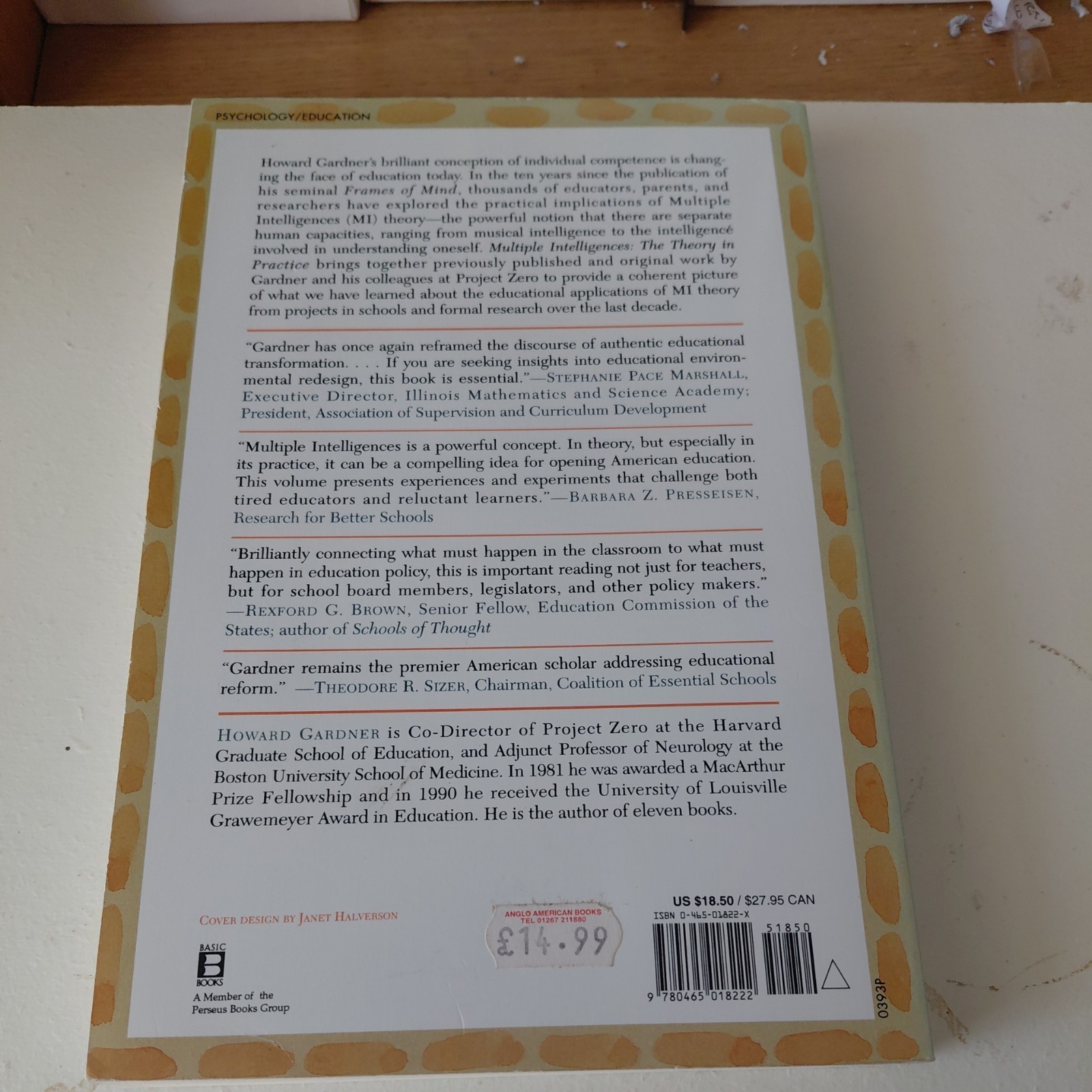 Multiple Intelligences : The Theory in Practice by Howard Gardner (1993,…