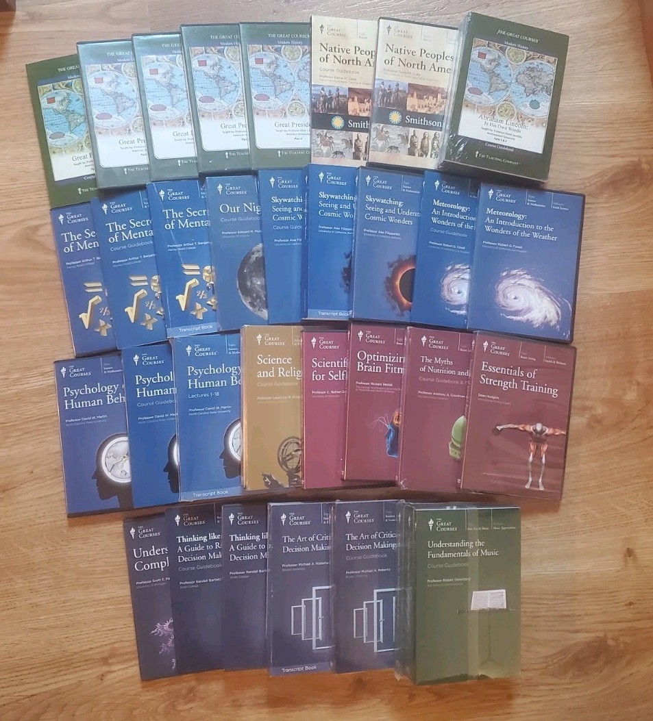 The Great Courses Educational Books DVDs CDs Lot – History Science Business