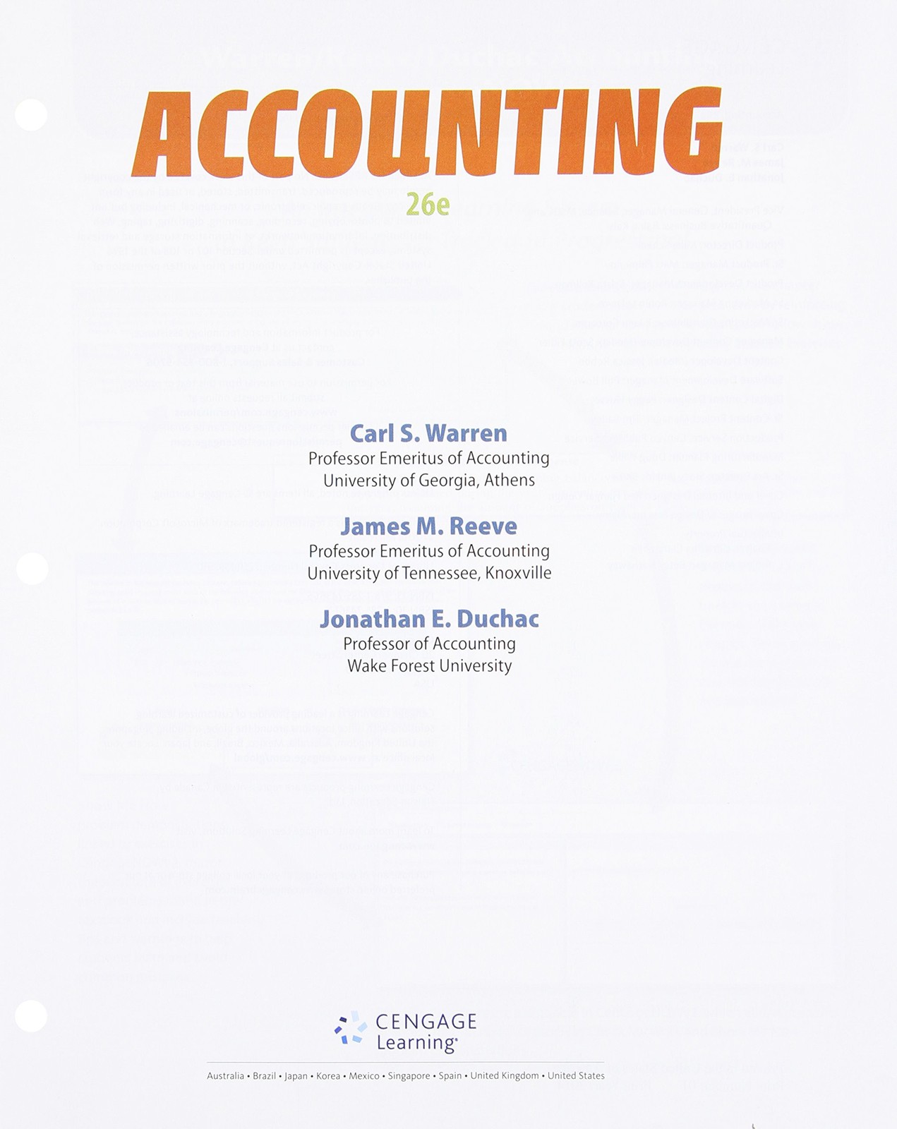 Accounting, Loose-leaf Version
