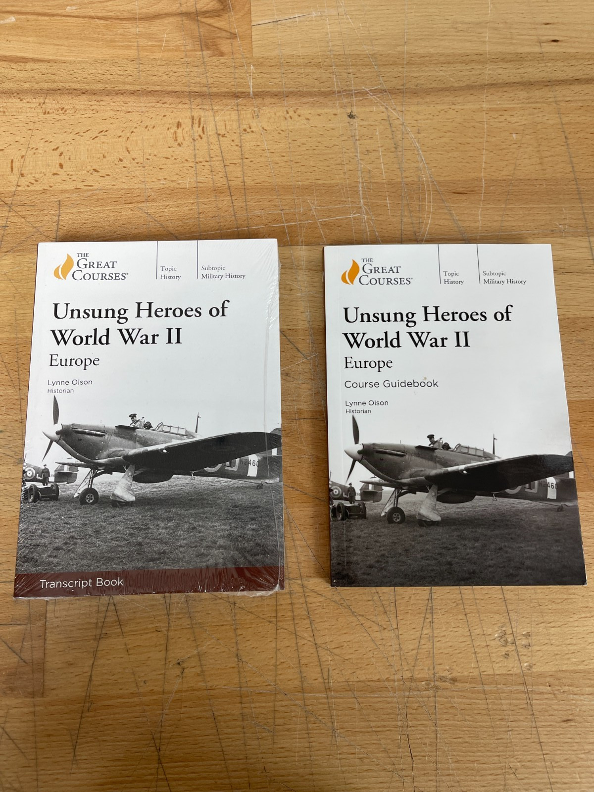 The Great Courses Unsung Heroes of WWII Europe Guidebook + Sealed Transcript Set