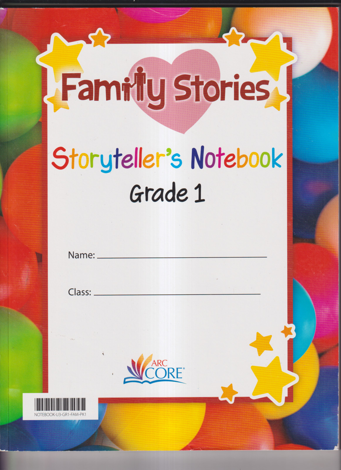 FAMILY STORIES – STORYTELLERS NOTEBOOK/LAB NOTEBOOK GR 1 – NEW