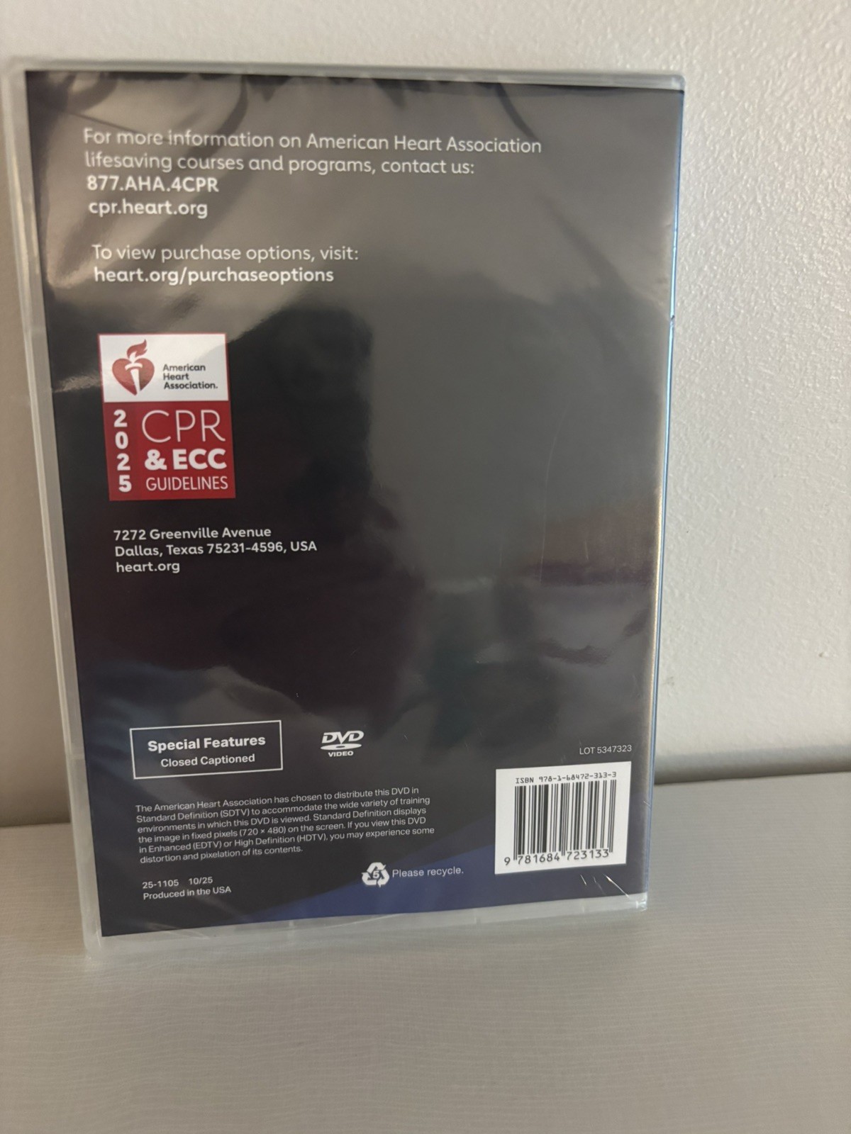 AHA BLS/CPR 2025 DVD Set AHA Product Number 25-1105