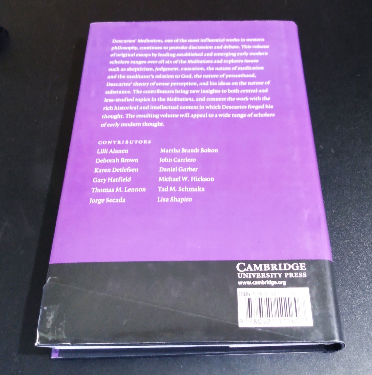 DESCARTES’ MEDITATIONS A Critical Guide – Karen Detlefsen (hc/dj) 2013