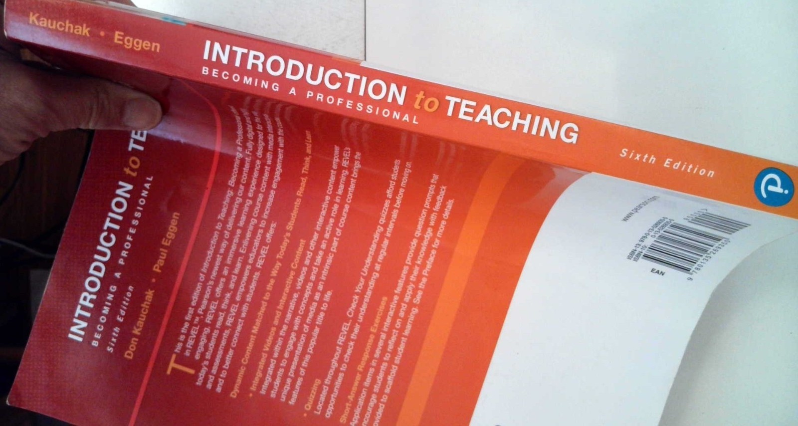Introduction to Teaching 6th edition Don Kauchak P Eggen Becoming a Professional