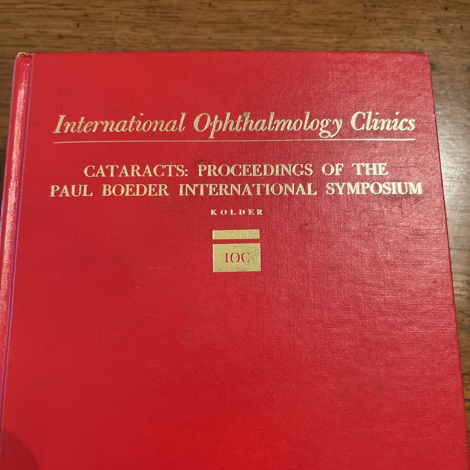 INTL Ophthalmology Clinics Books 11 Volumes 1977-1980 Red w/Gold Trim HC Vintage