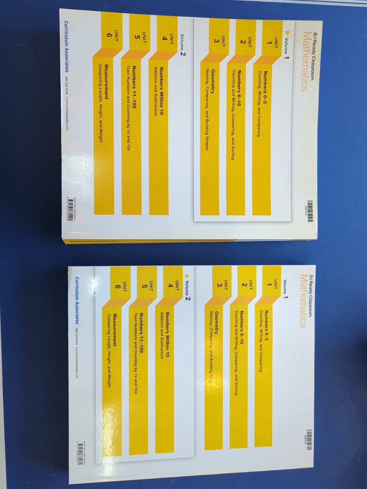 i-Ready Classroom Mathematics Grade K Volumes 1 & 2 – Teacher’s Guide –