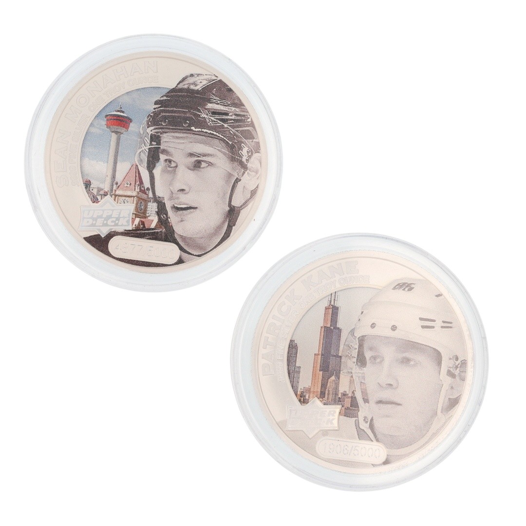2017 $5 Grandeur Upper Deck Hockey Silver Coin Cook Islands 1 oz .9999 Silver