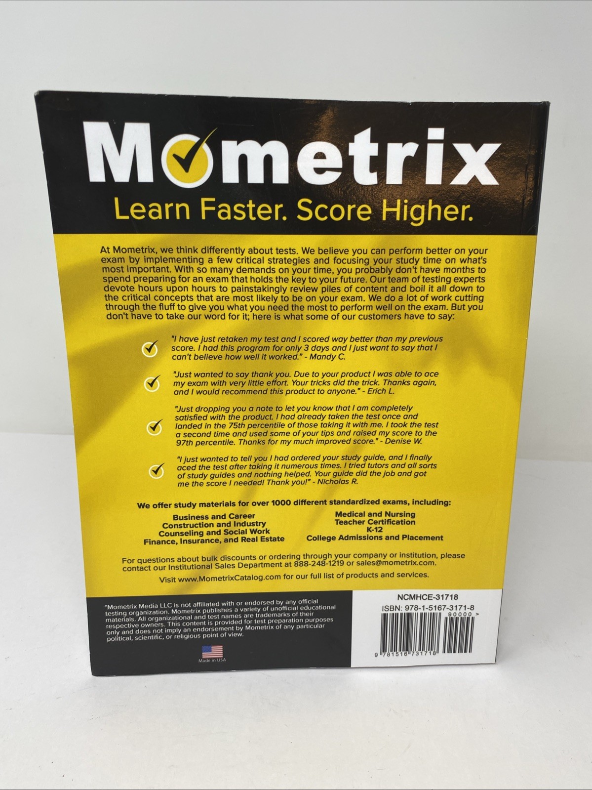 NCMHCE Secrets Study Guide 2026–2027 (2nd Ed) Case‑Study Practice Tests Mometrix