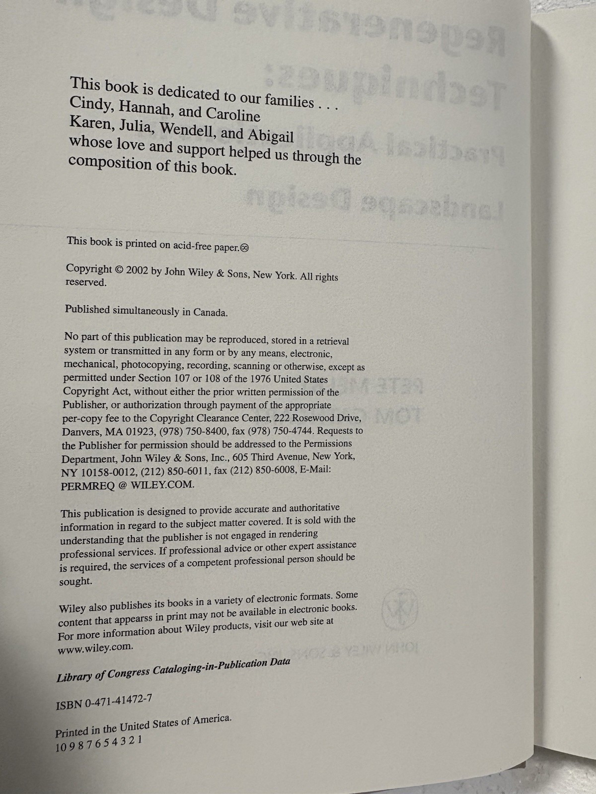 Regenerative Design And Techniques By Pete Melby, 2002