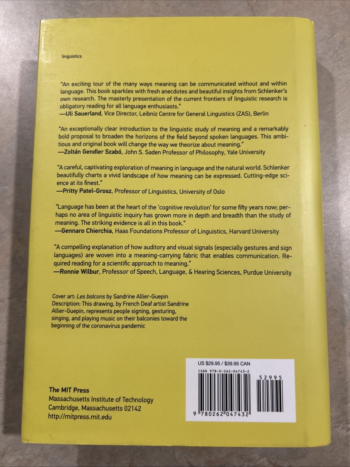 What It All Means: Semantics for (Almost) Everything, Schlenker, Philippe, New