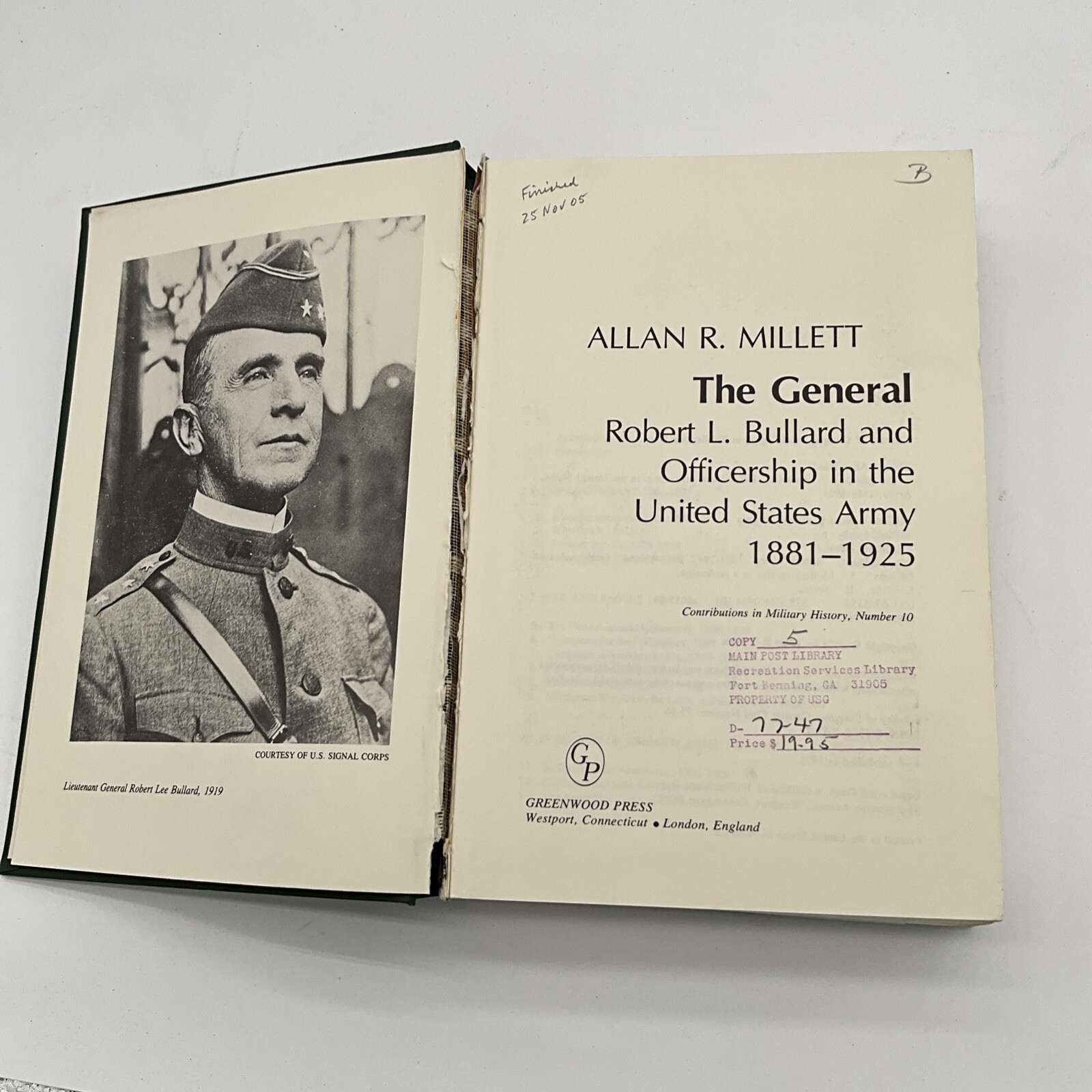 The General: Robert L. Bullard and Officership in the United States Army, 1881AP