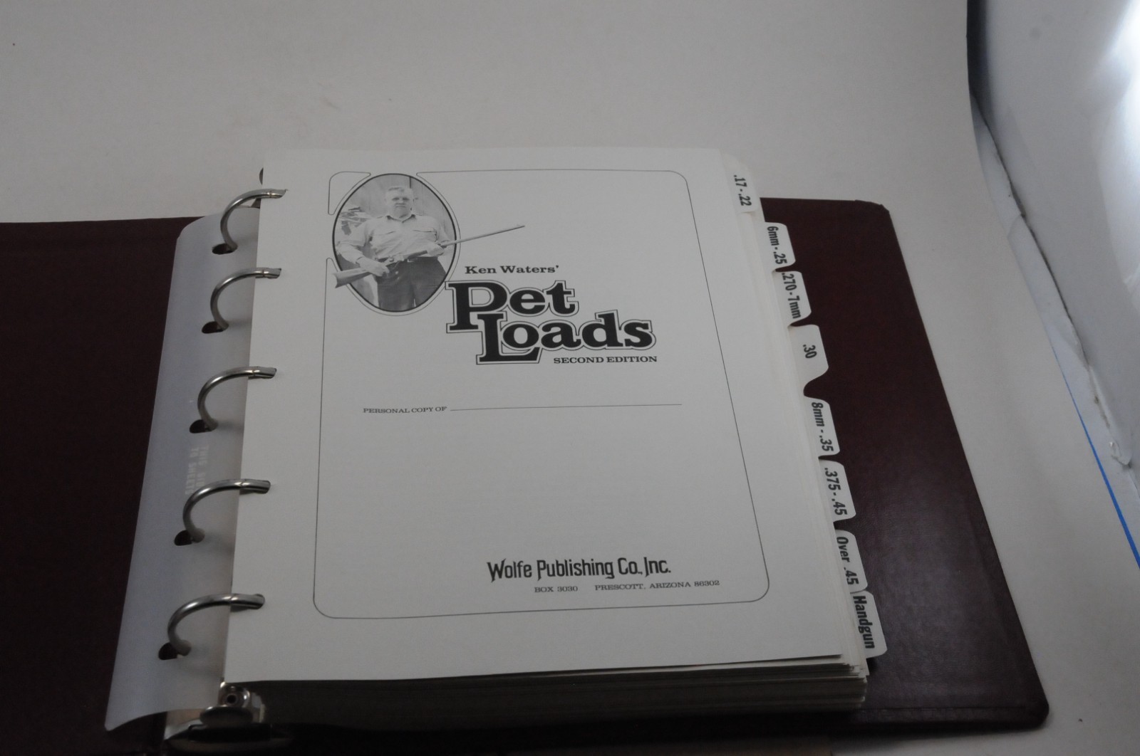 Ken Waters Pet Loads 2nd Edition April 1980 Binder 418 Pages 5-Ring Binder