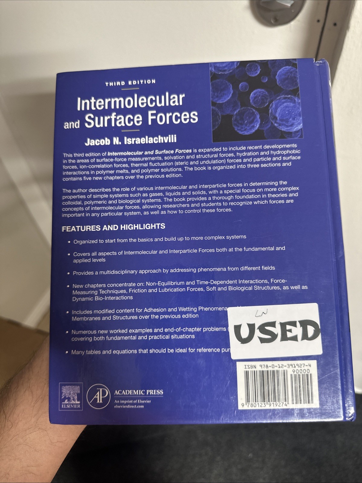 Intermolecular and Surface Forces