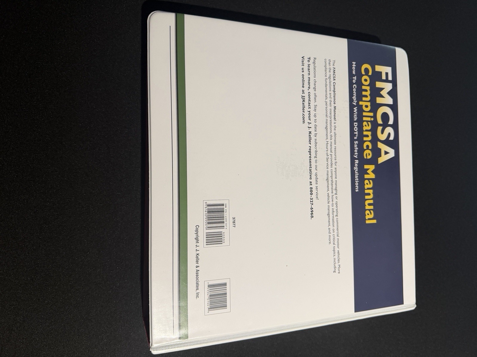 FMCSA Compliance Manual How To Comply With DOT Safety Regulations J.J. Keller