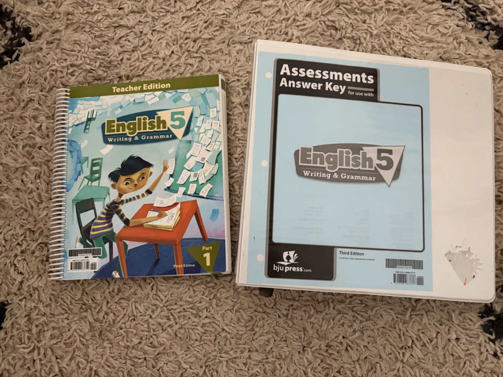Bob Jones University English Reading 5 Curriculum, Like NEW, Third Edition