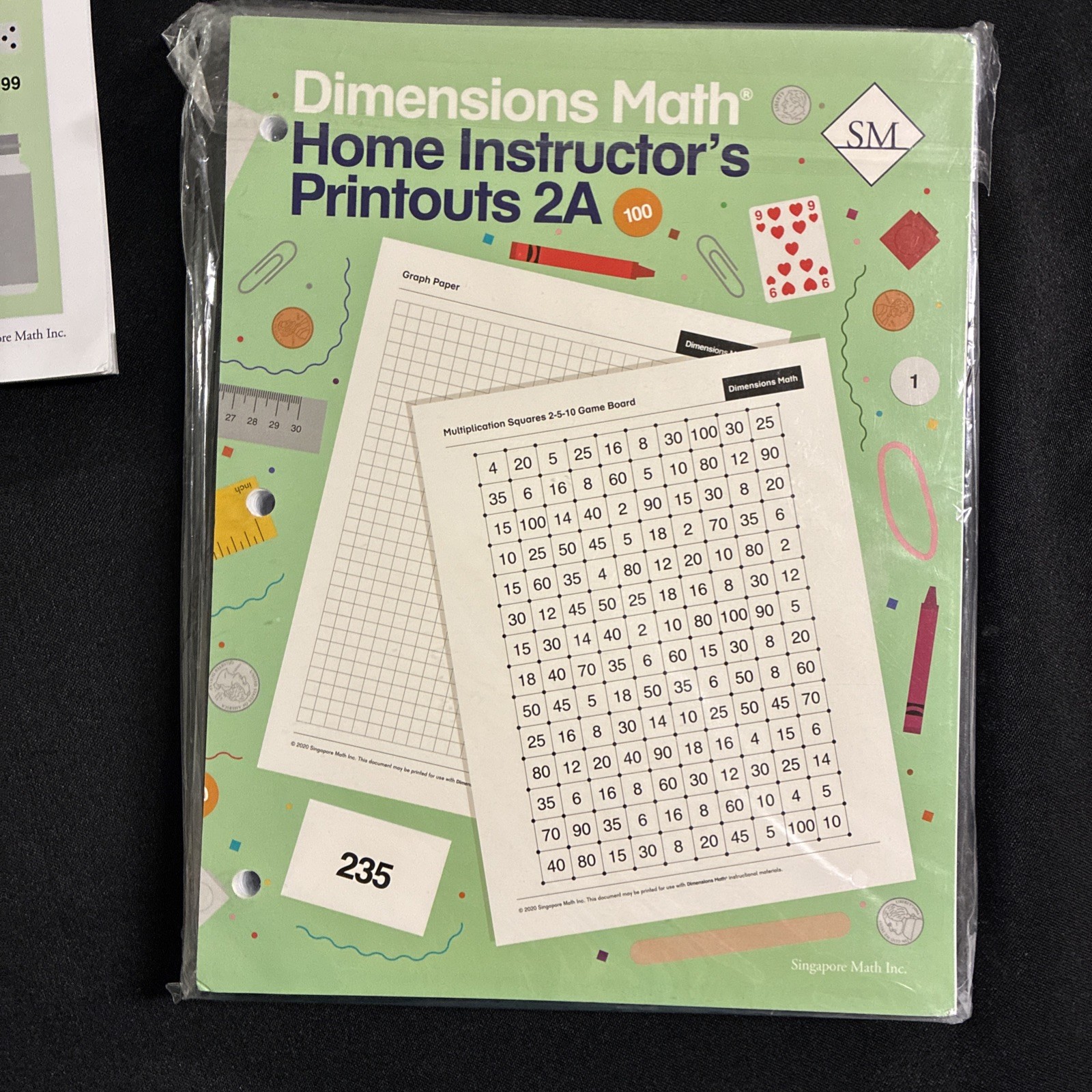 Singapore Dimensions Math 2A SET – Textbook, Printouts, & Home Instructor Guide