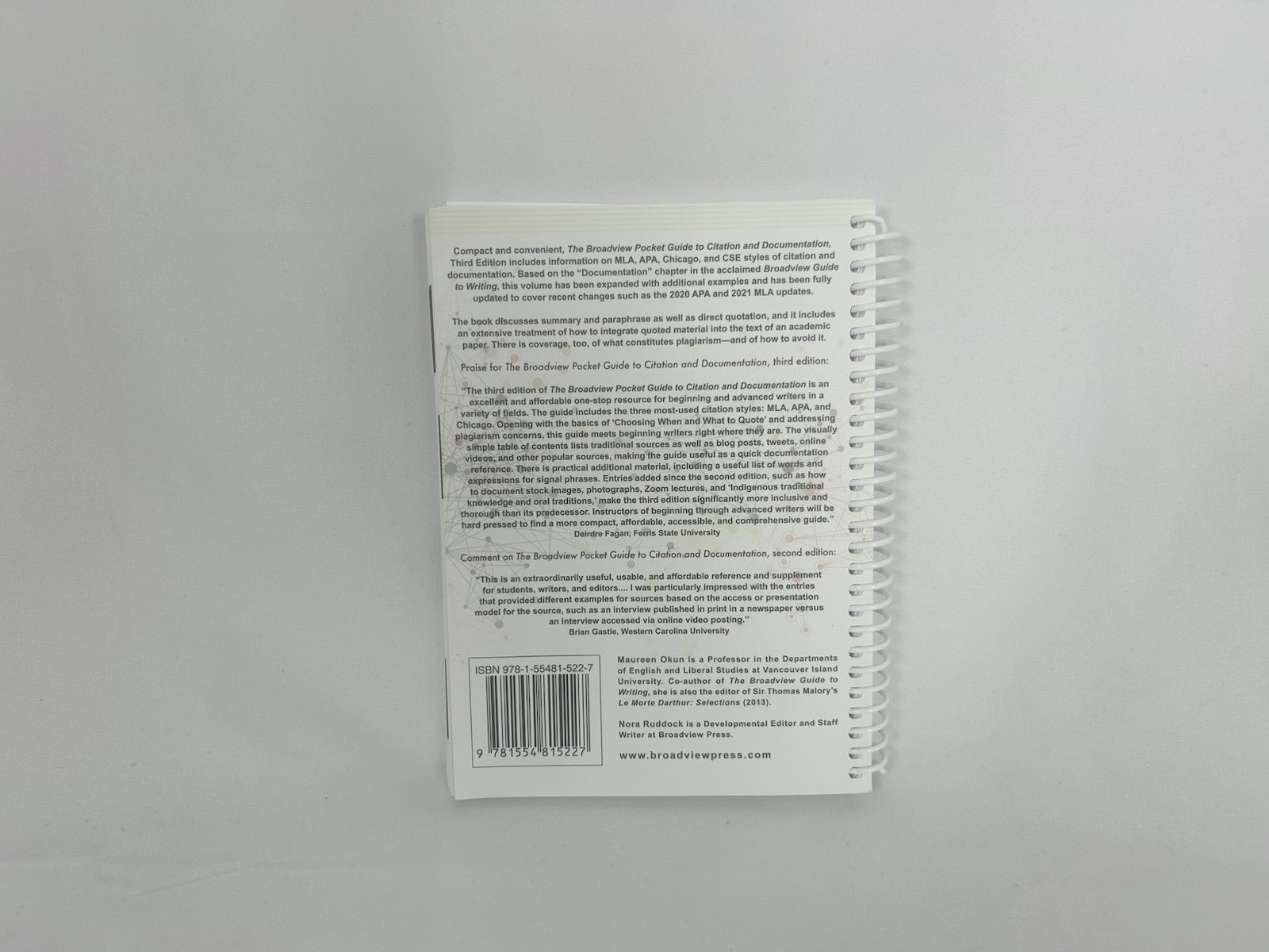 The Broadview Pocket Guide to Citation and Documentation – Third Edition Okun