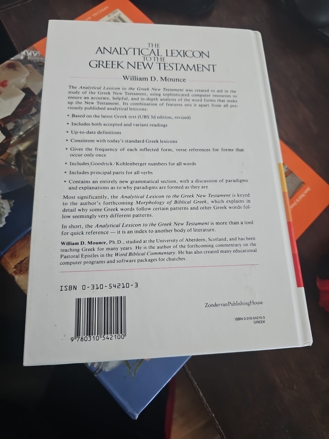 Zondervan Greek Référence Ser.: Analytical Lexicon to the Greek New Testament by