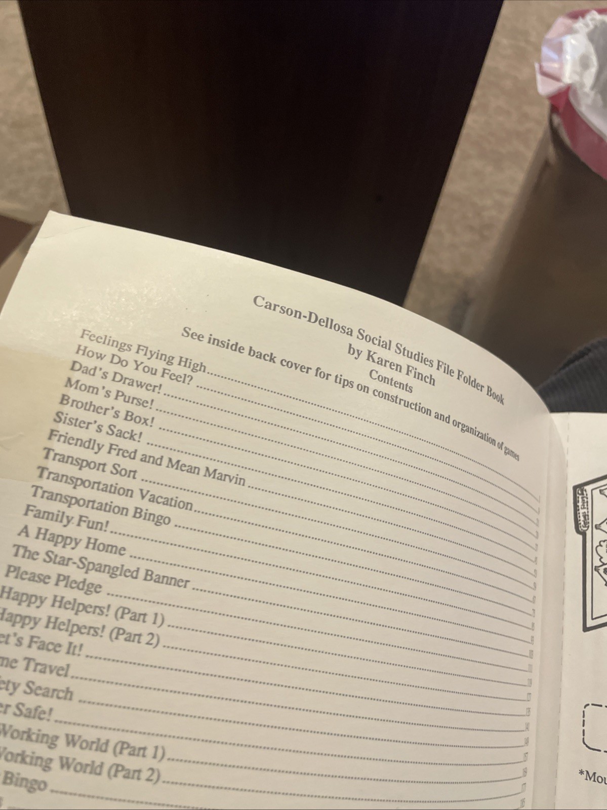 Carson-Dellosa File Folder Games – Social Studies K-3 Paperback 1992