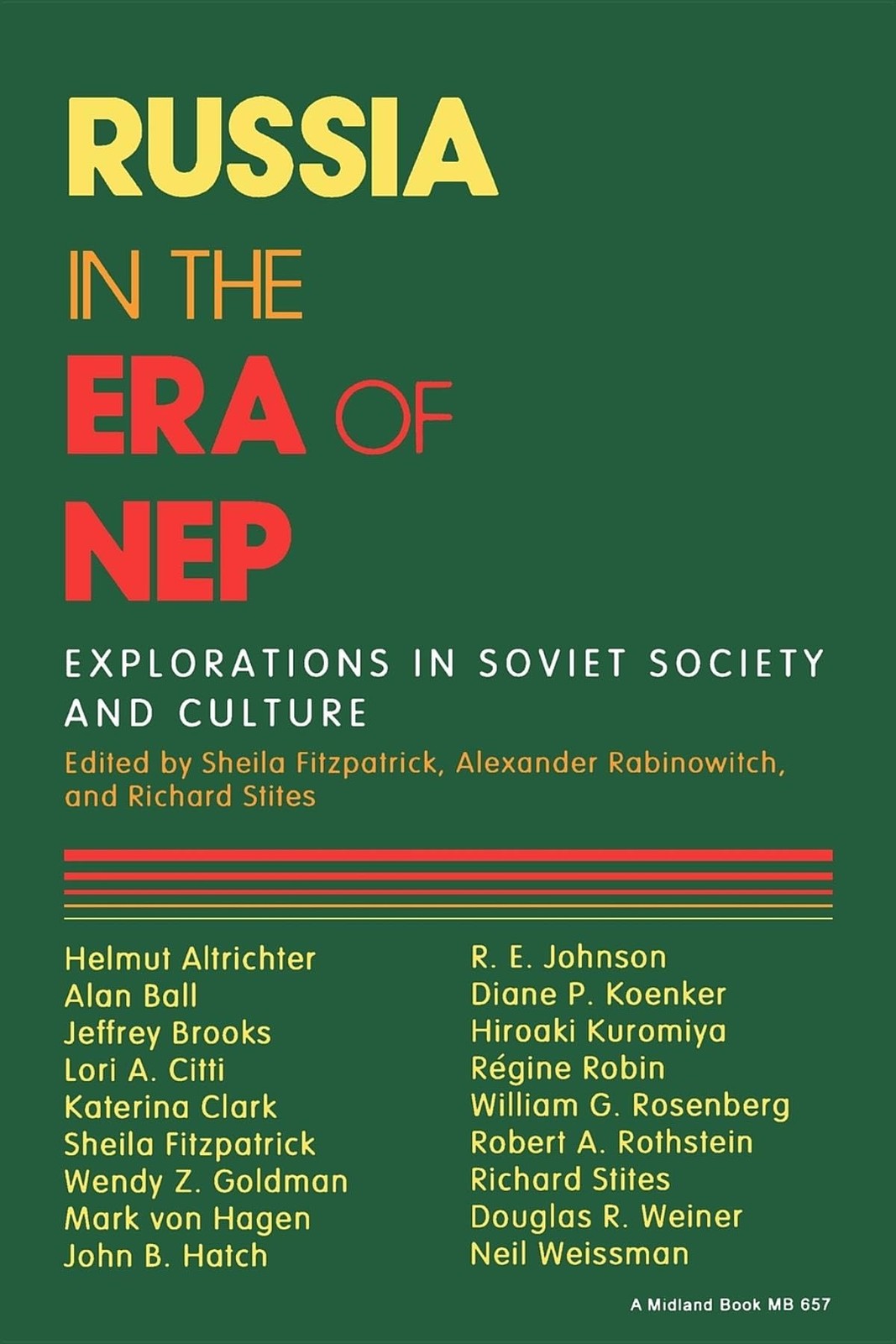 Russia in the Era of NEP: Explorations in Soviet Society and Culture (Indian…