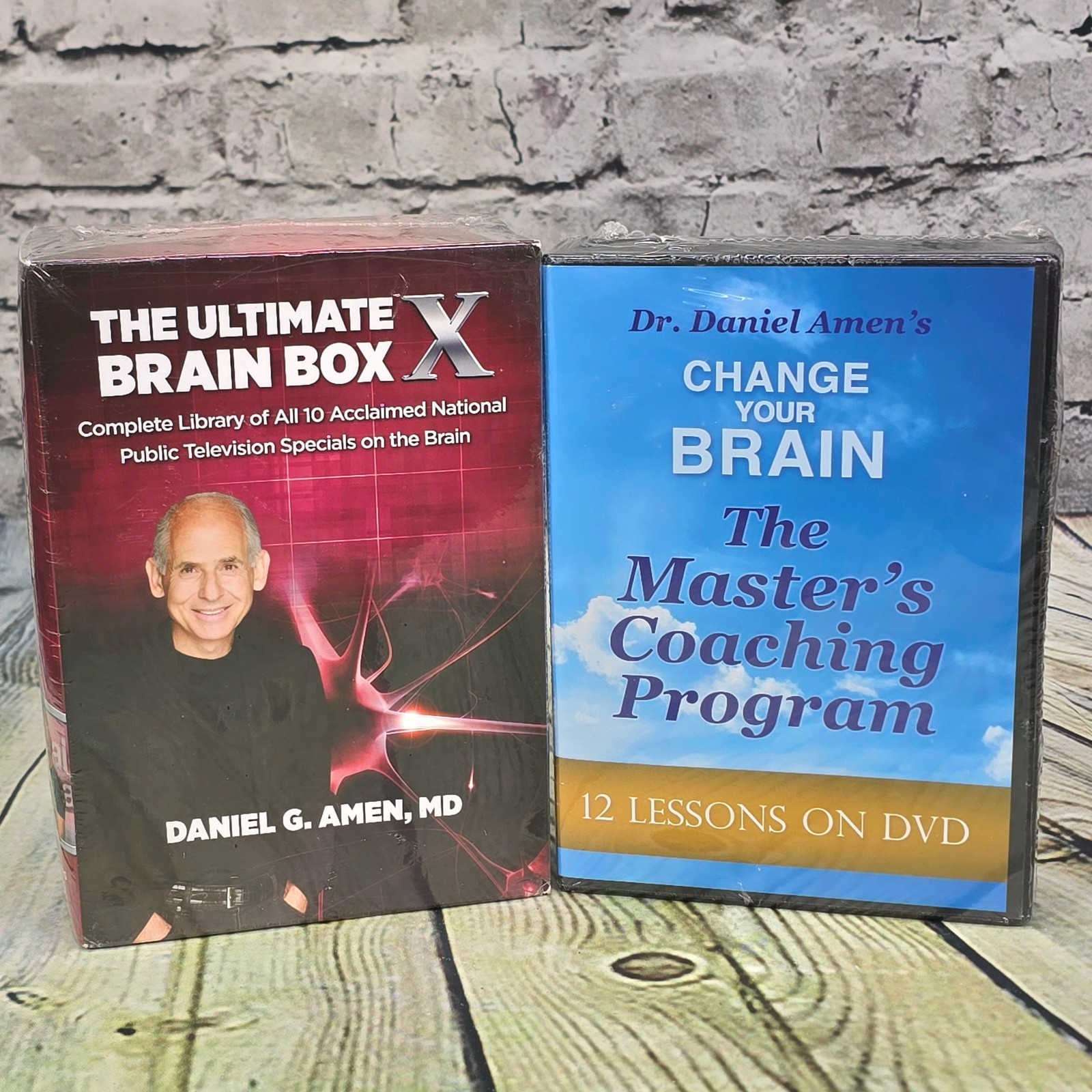 Dr Daniel Amen Brain Box X + Change Your Brain Coaching Program DVD Sets – NEW