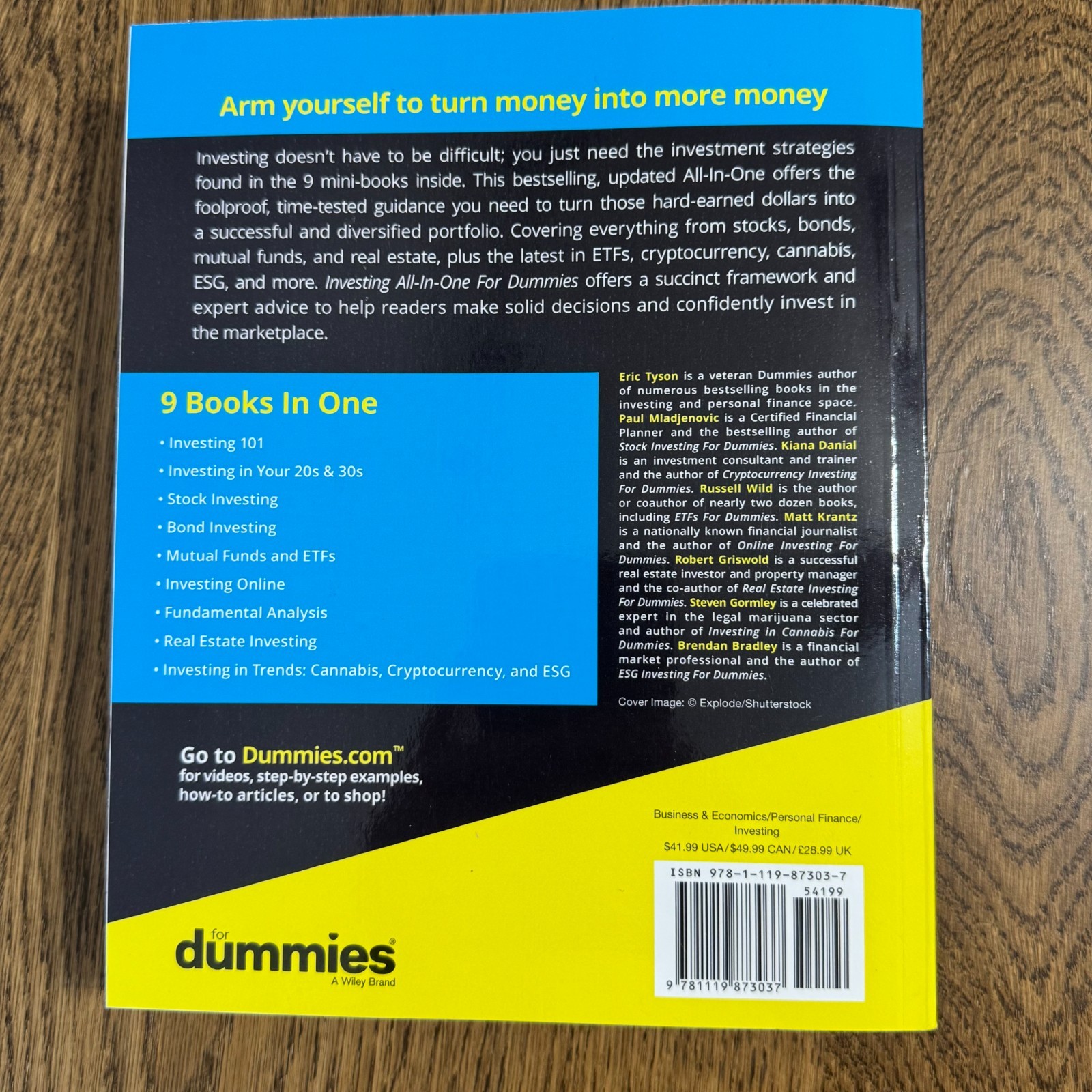 Investing All-In-One for Dummies Paperback Eric Tyson Like New
