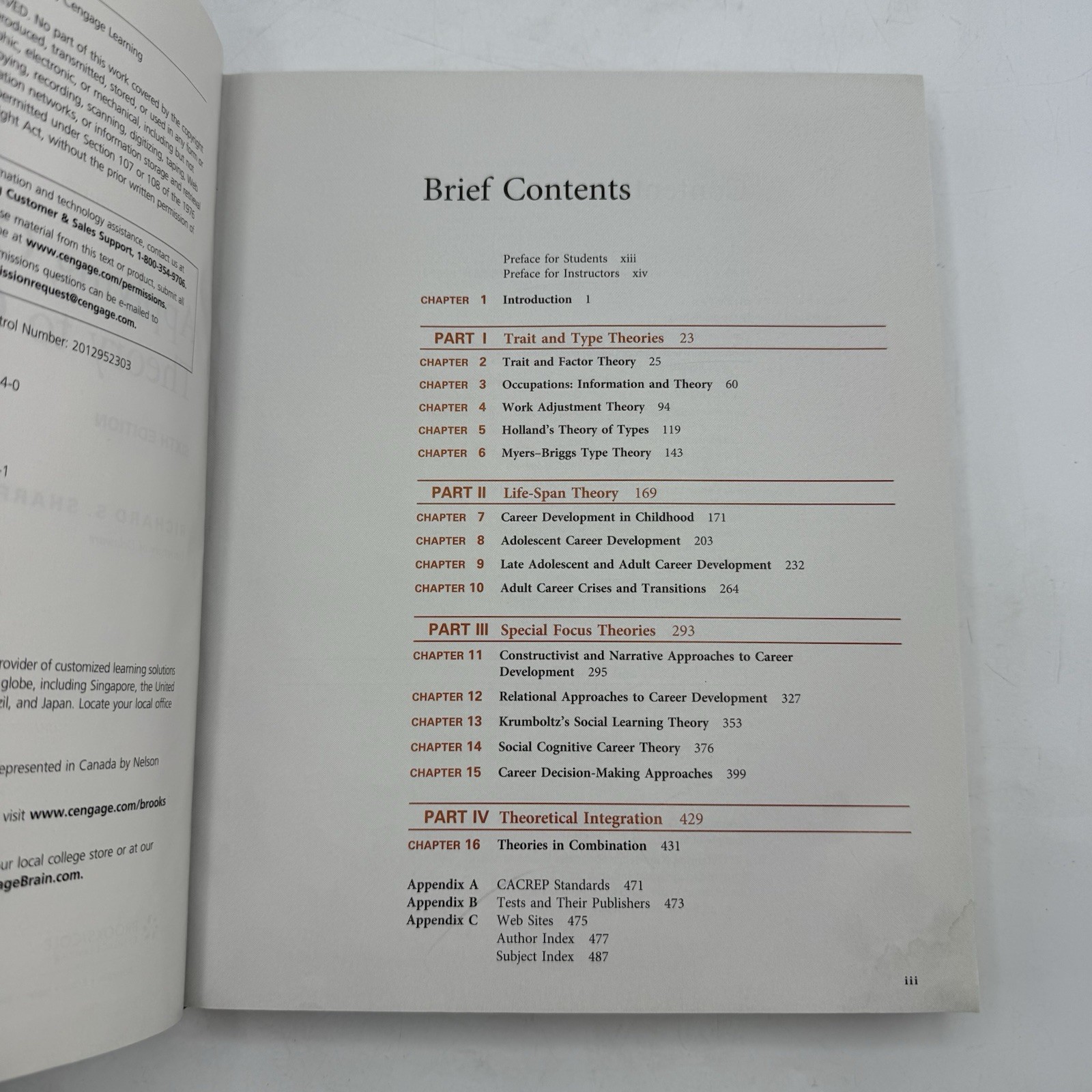 Applying Career Development Theory to Counseling 6th Edition Hardcover Sharf