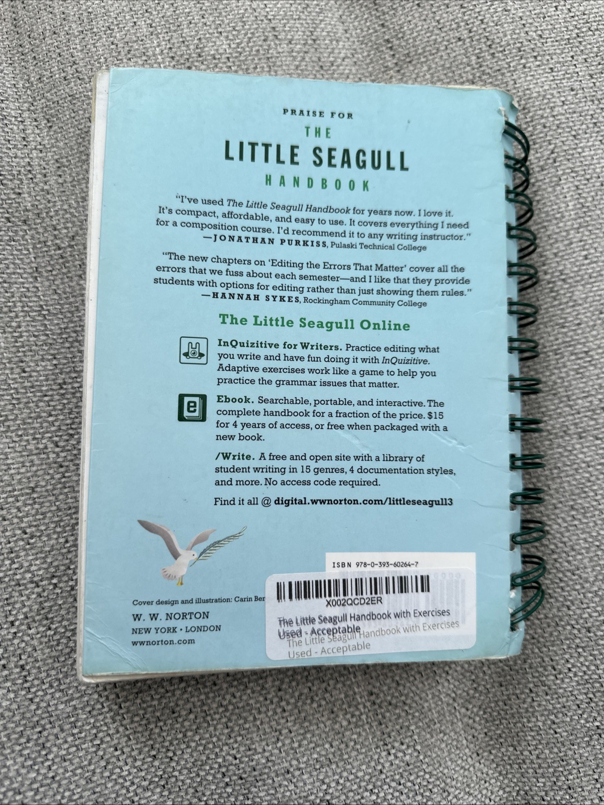 The Little Seagull Handbook with Exercises 3rd edition
