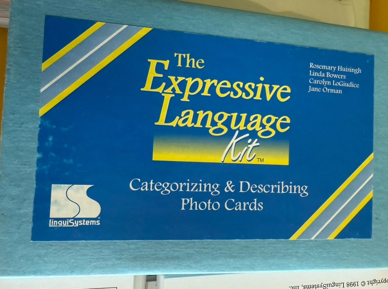 The Expressive language Kit by LinguiSystems Rhyming Books Flash Photo Cards