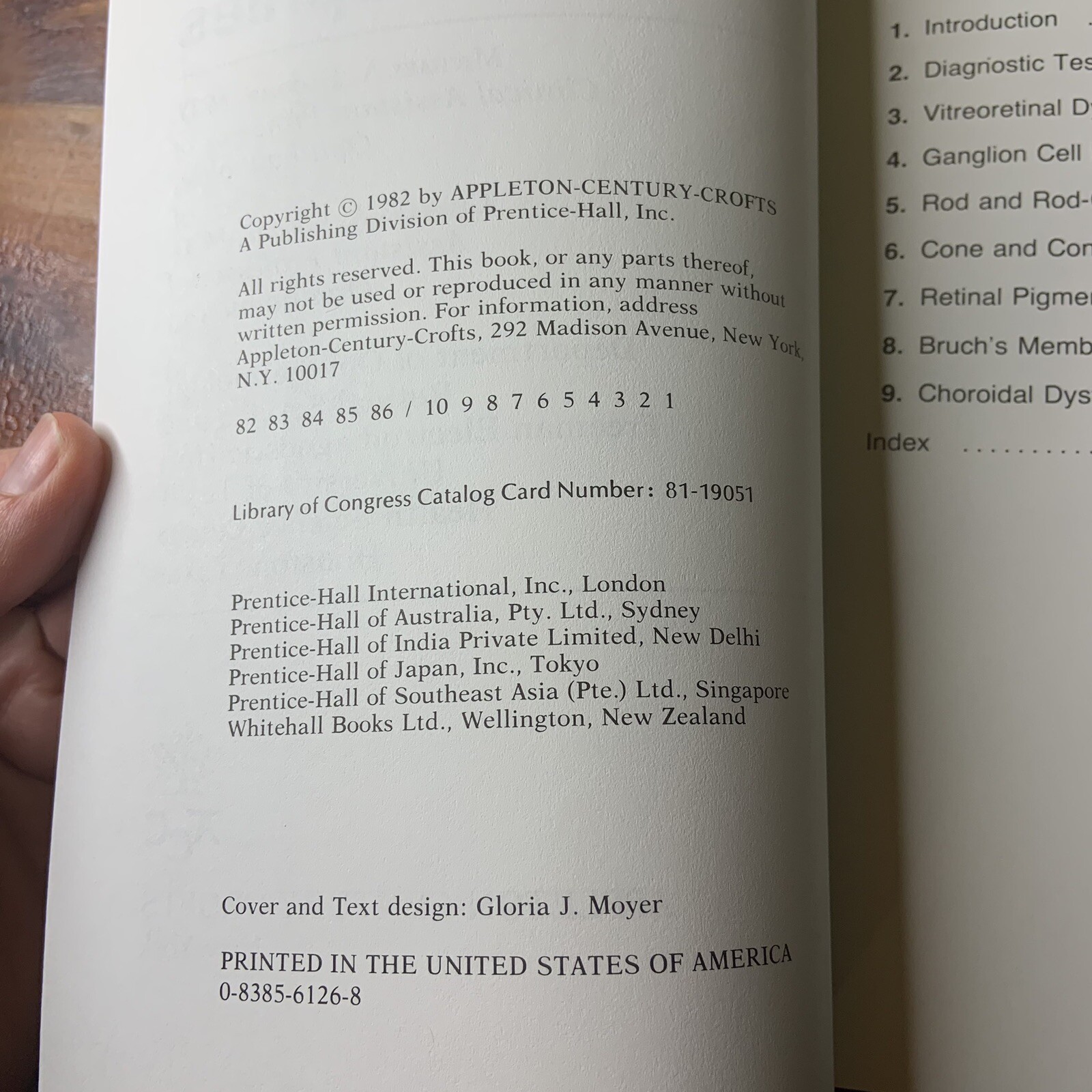 Manual of Retinal and Choroidal Dystrophies Michael Bloom Charles Garcia 1982