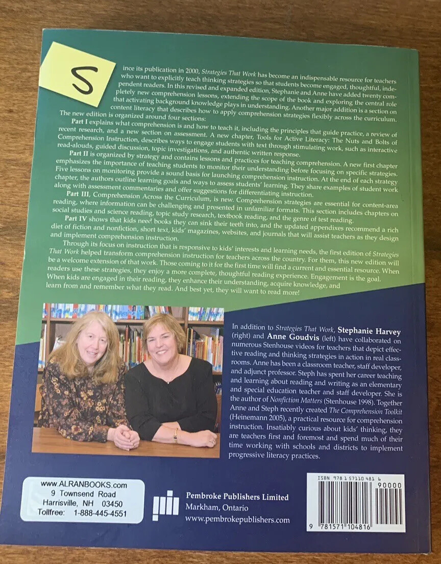 #455 Strategies That Work Teaching Comprehension For Understanging & Engagement