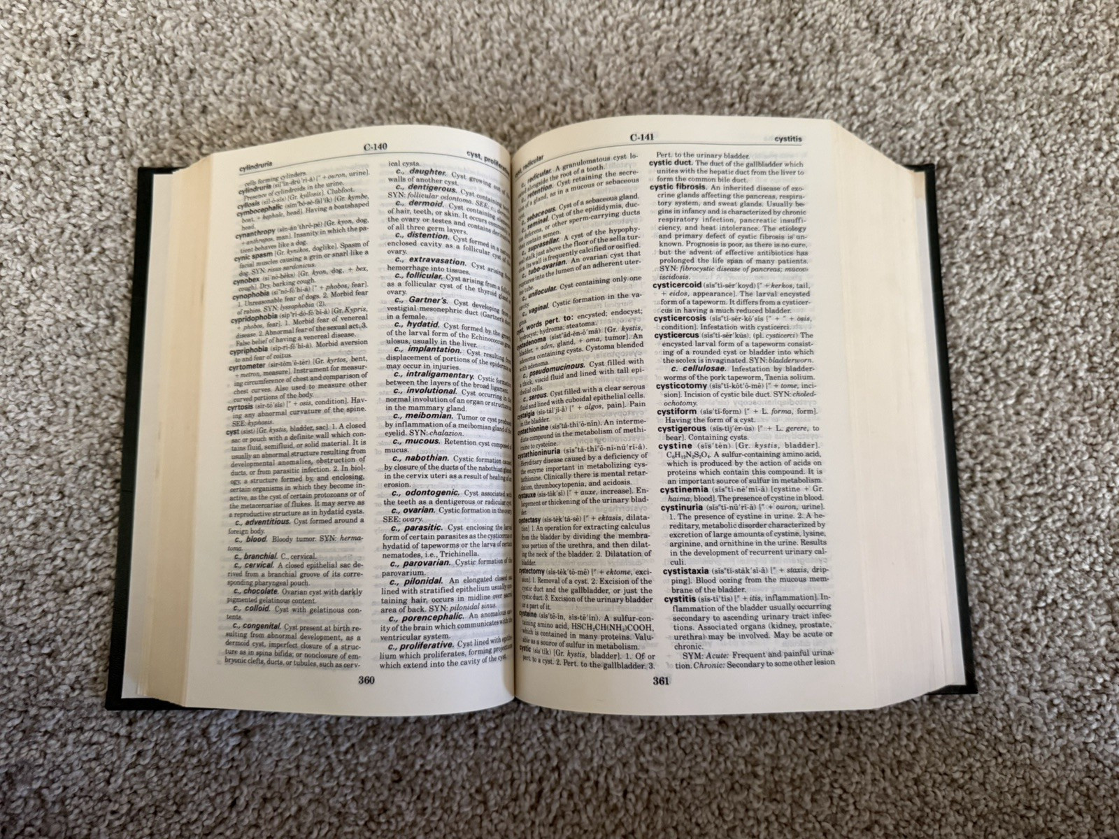Taber’s Cyclopedic Medical Dictionary – Edition 14 (1981, Hardcover) – Good