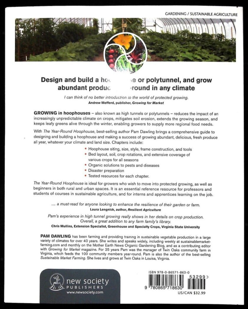 Polytunnels Hoophouse Year-Round for All Seasons and All Climates Book New