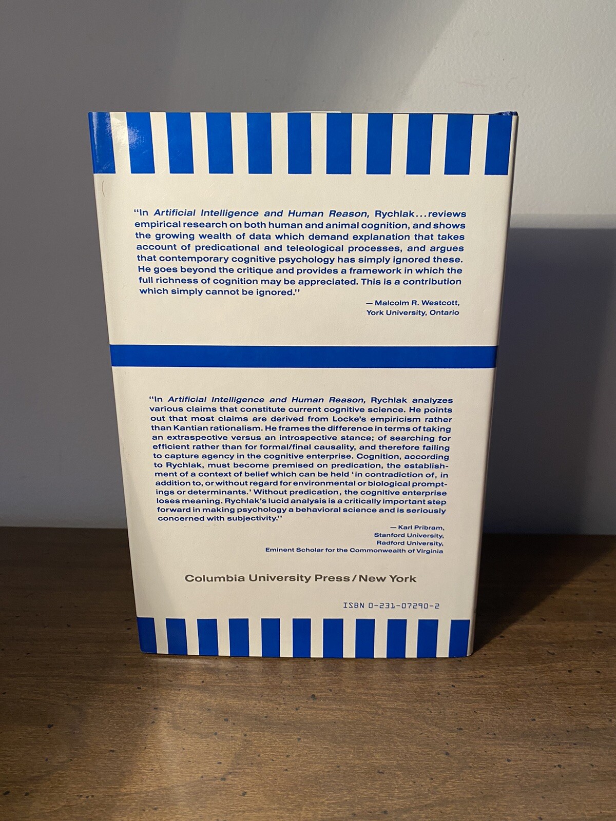 Joseph F. Rychlak Artificial Intelligence and Human Reason (Hardback) First Ed