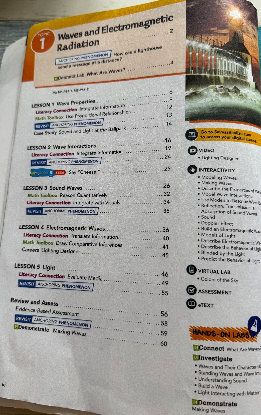 Elevate Science Student Workbook SAVVAS Learning GRADE 6 HomeSchooling 2024 ed.