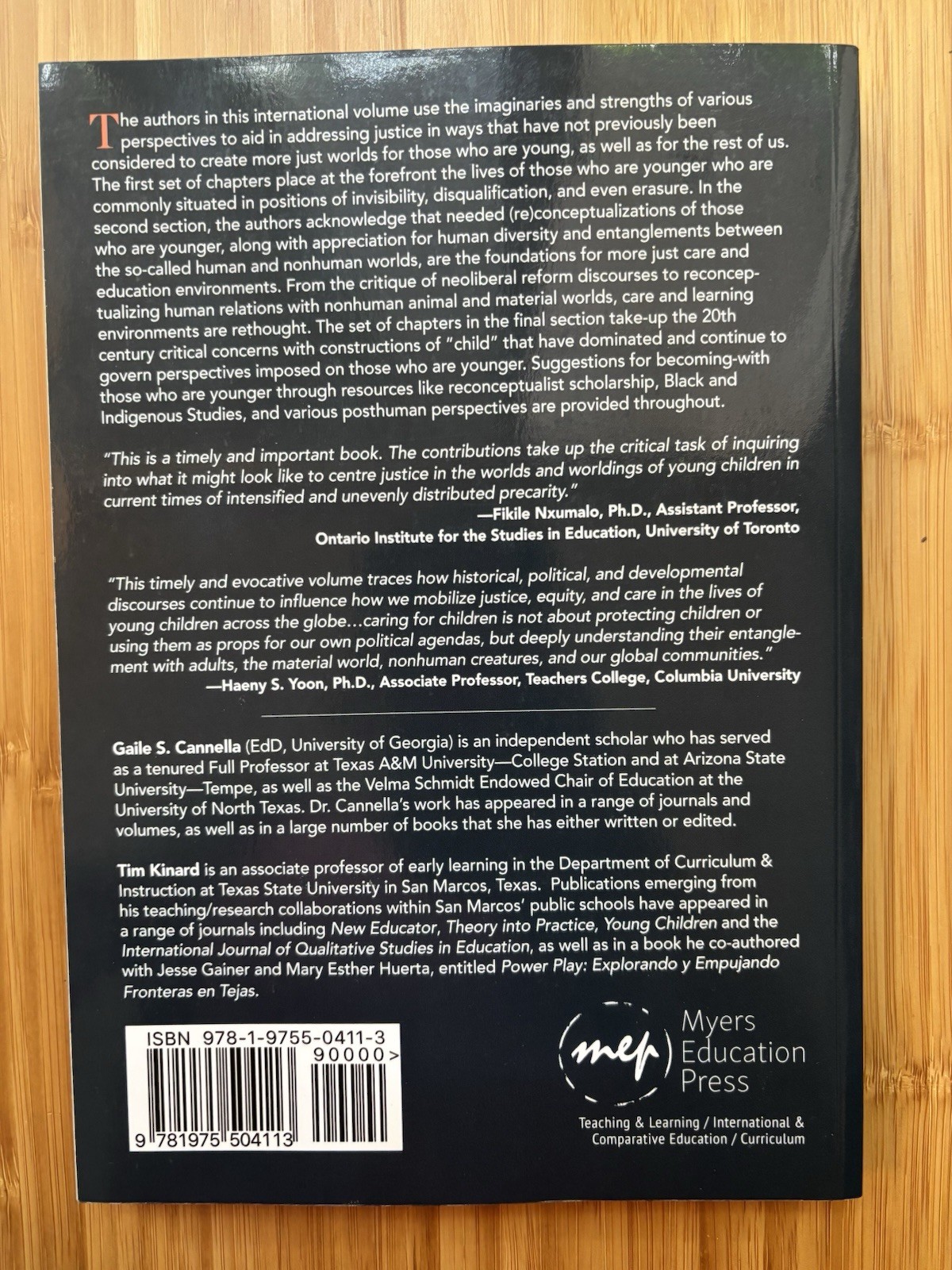 Childhoods in More Just Worlds: An International Handbook by Timothy Kinard