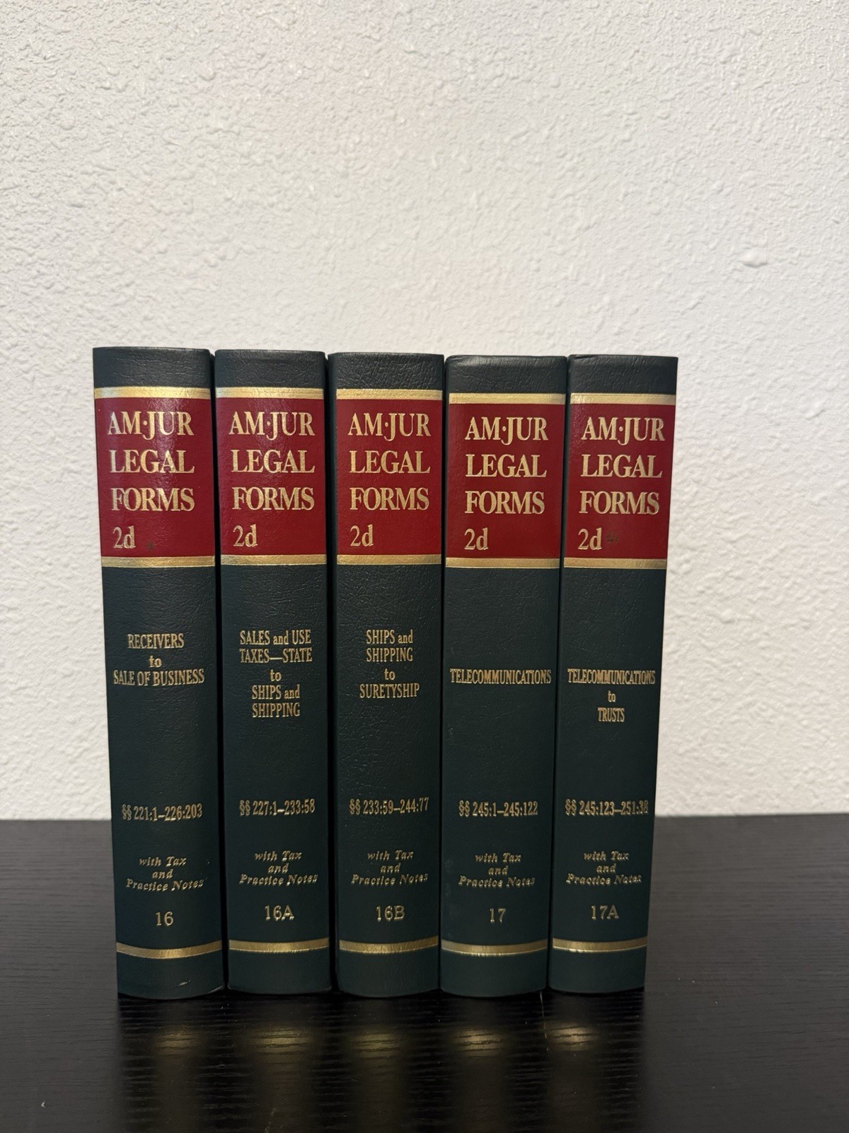 AM JUR Legal Forms 2d Law Reference Book Volume Choice You Pick Hardcover