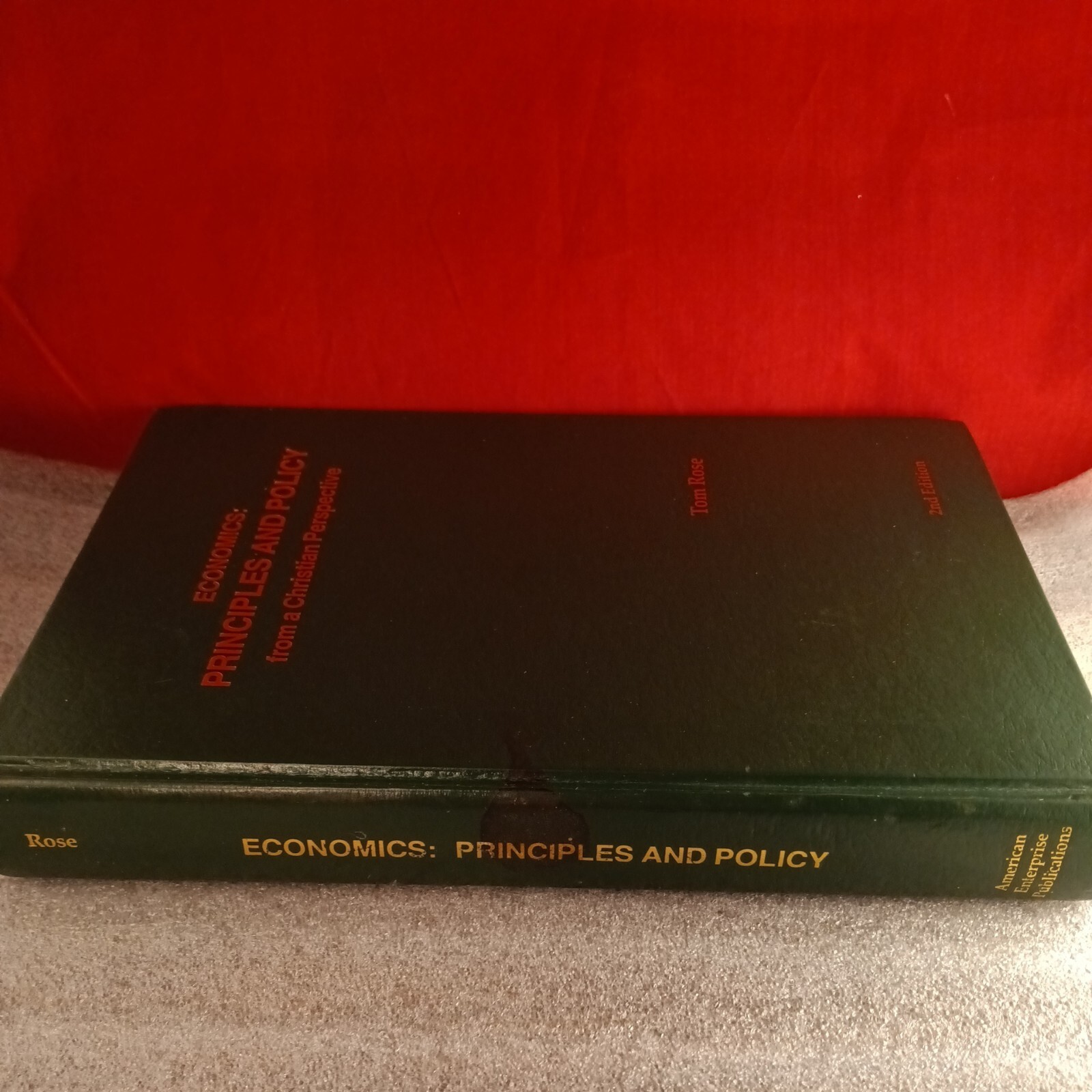 2 ECONOMICS BOOKS Principles Policy from A Christian Perspective & Honest Money