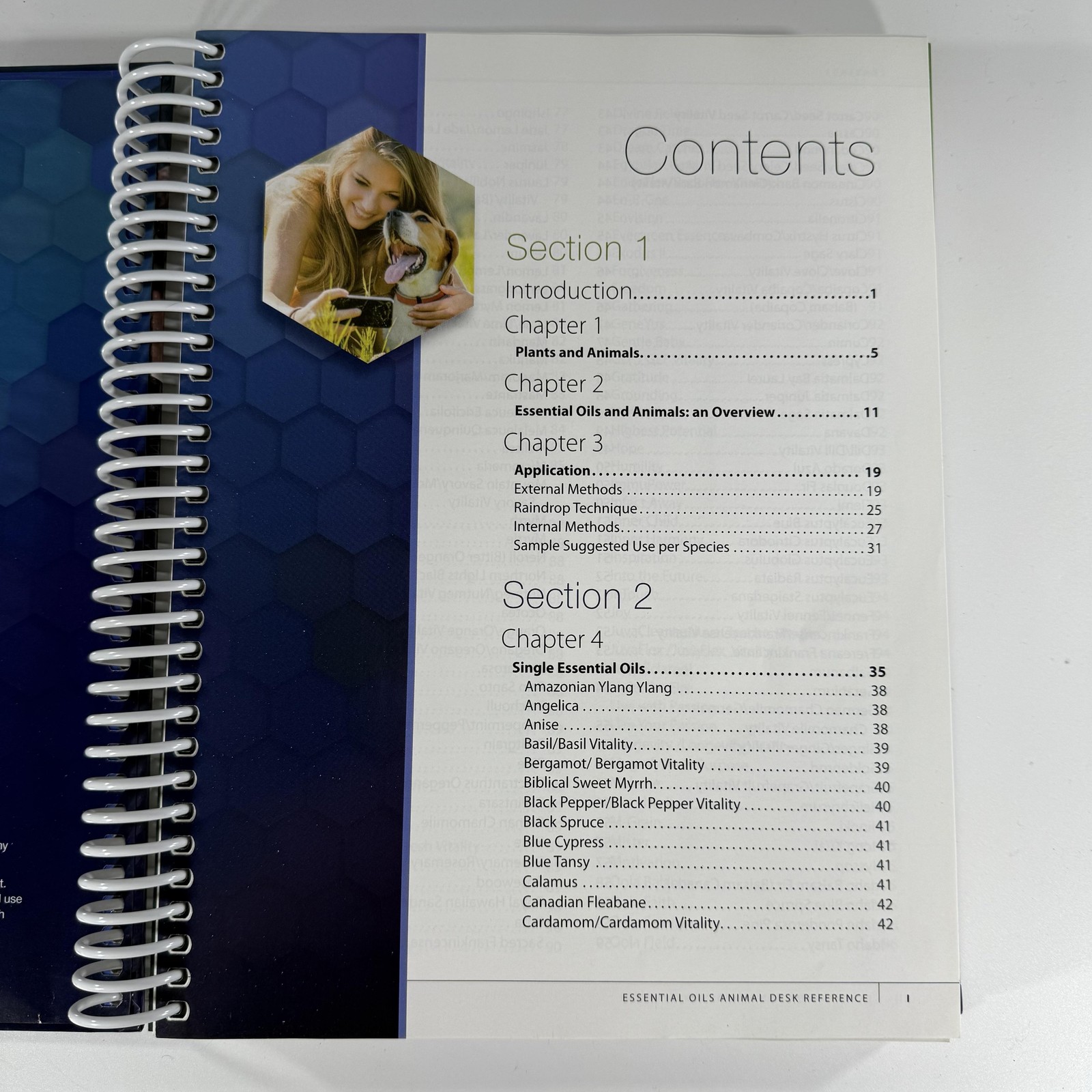 1st Edition Essential Oils Animal Desk Reference EODR Spiral Bound Text Book HTF