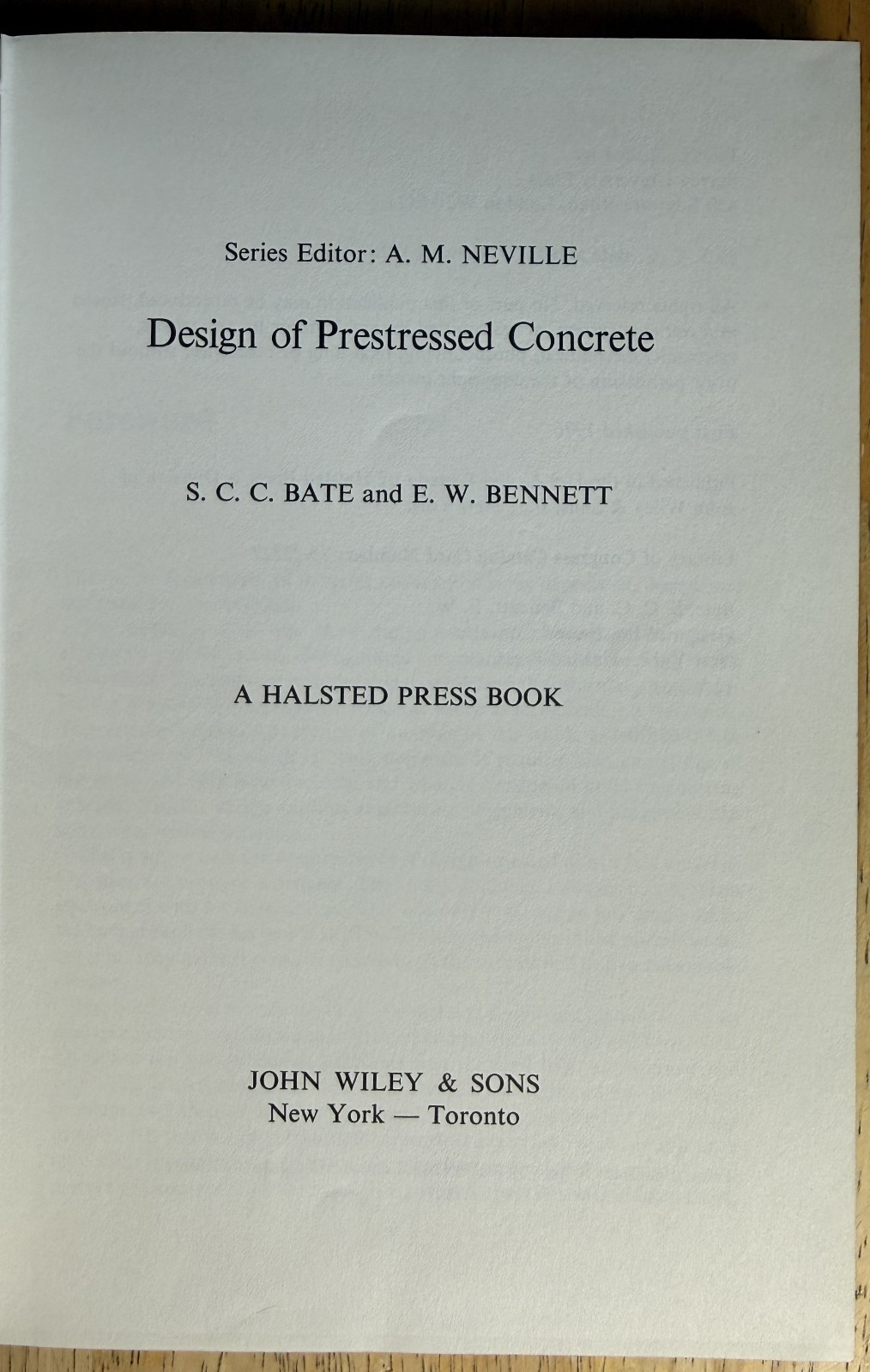 Modern Prestressed Concrete (1967) & Design of Prestressed Concrete (1976) 2 Bks