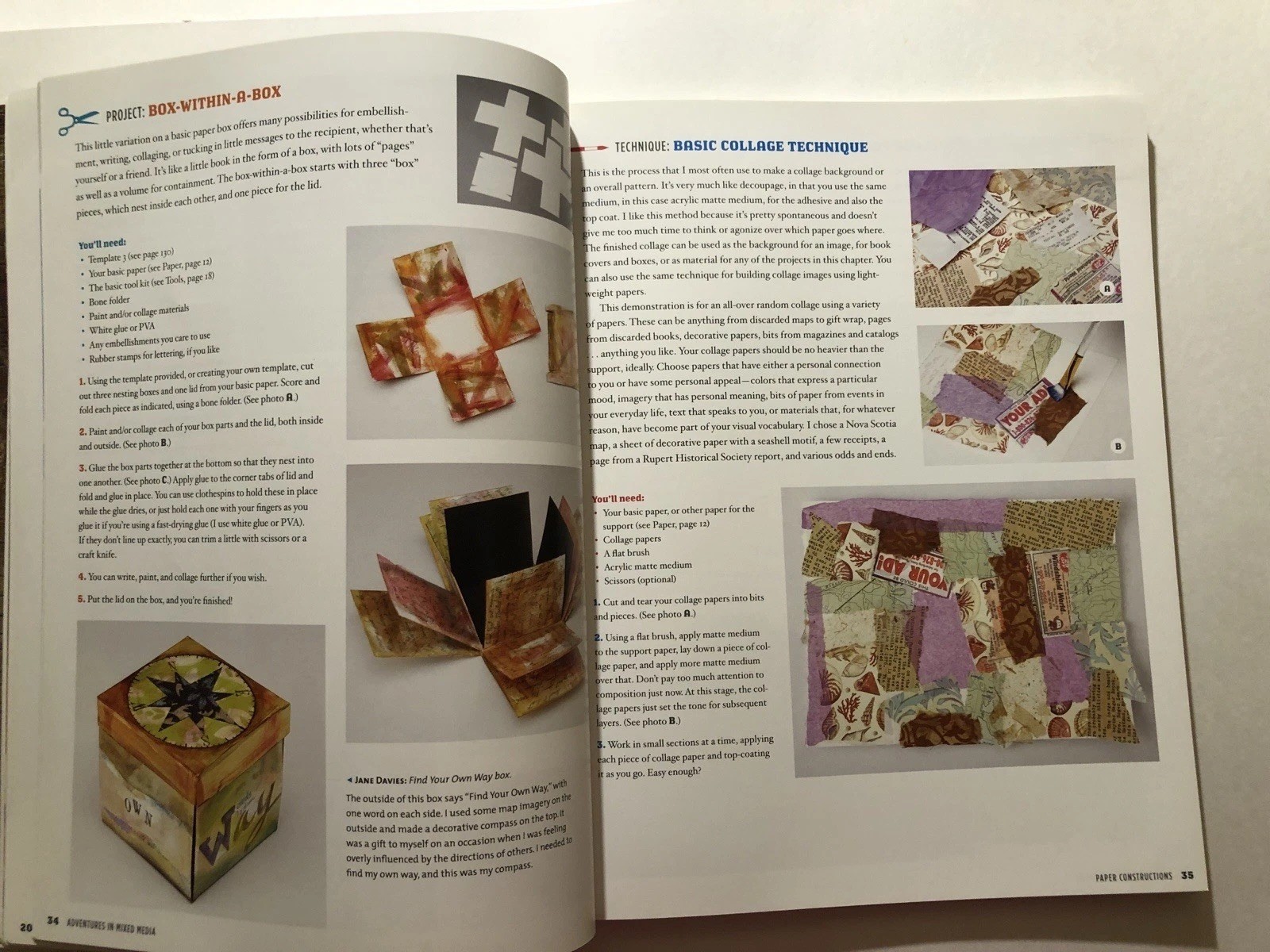 Art Creativity Book Lot: Adventures In Mixed Media/The Artistic Mother