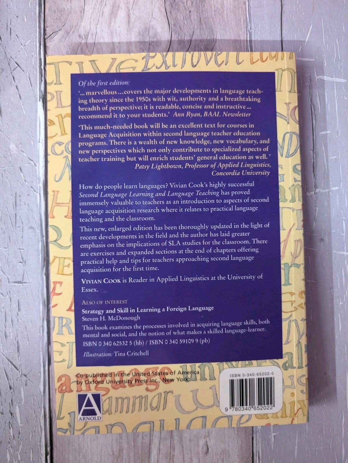Second Language Learning and Language Teaching Book By Vivian Cook Second Edt