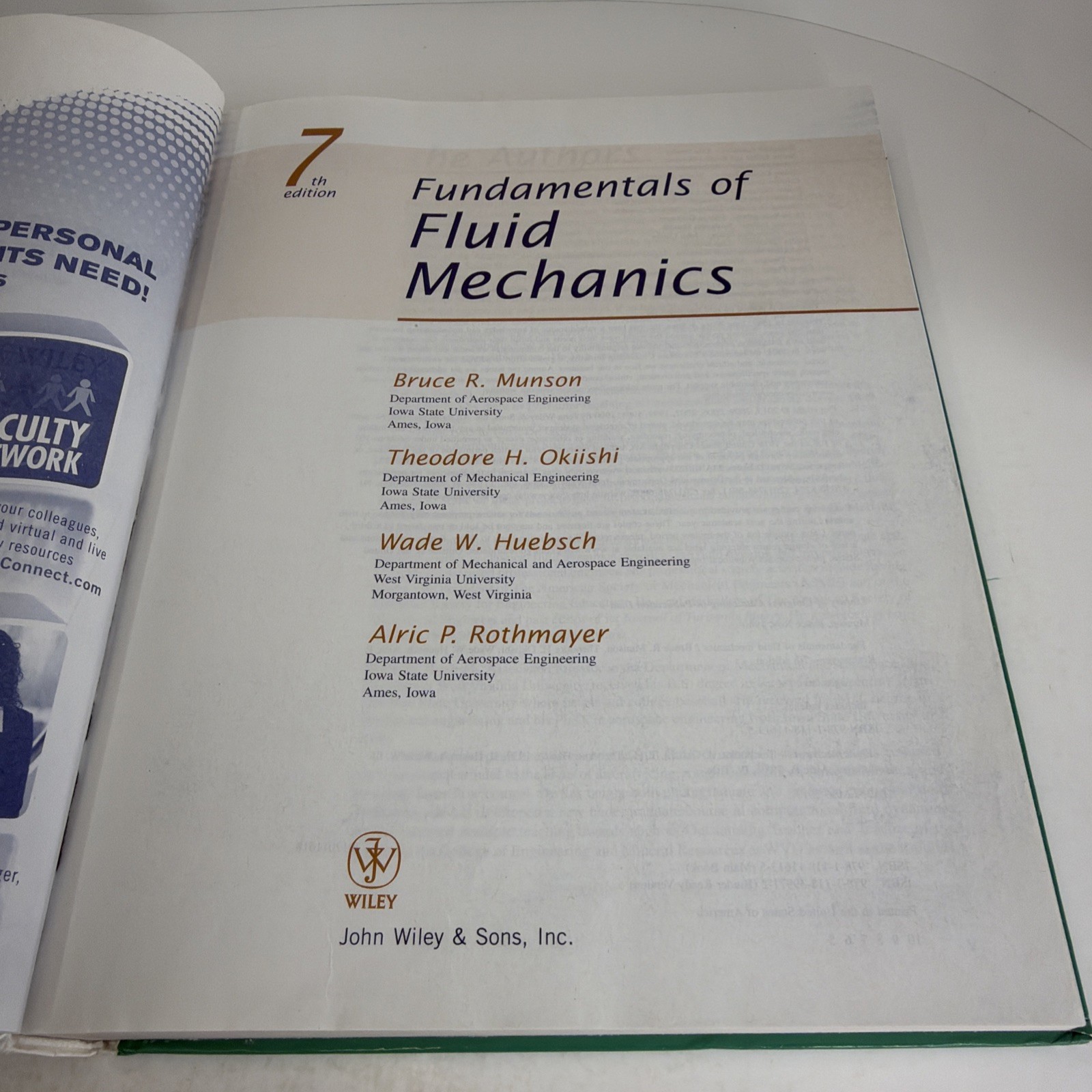 Fundamentals of Fluid Mechanics 7th Edition 2013 Hardcover