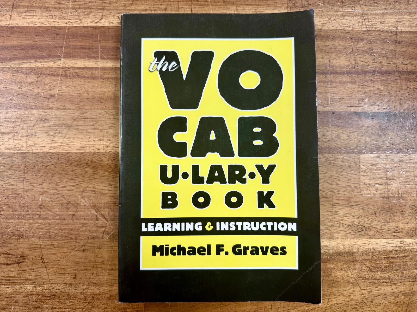 The Vocabulary Book – Learning & Instruction