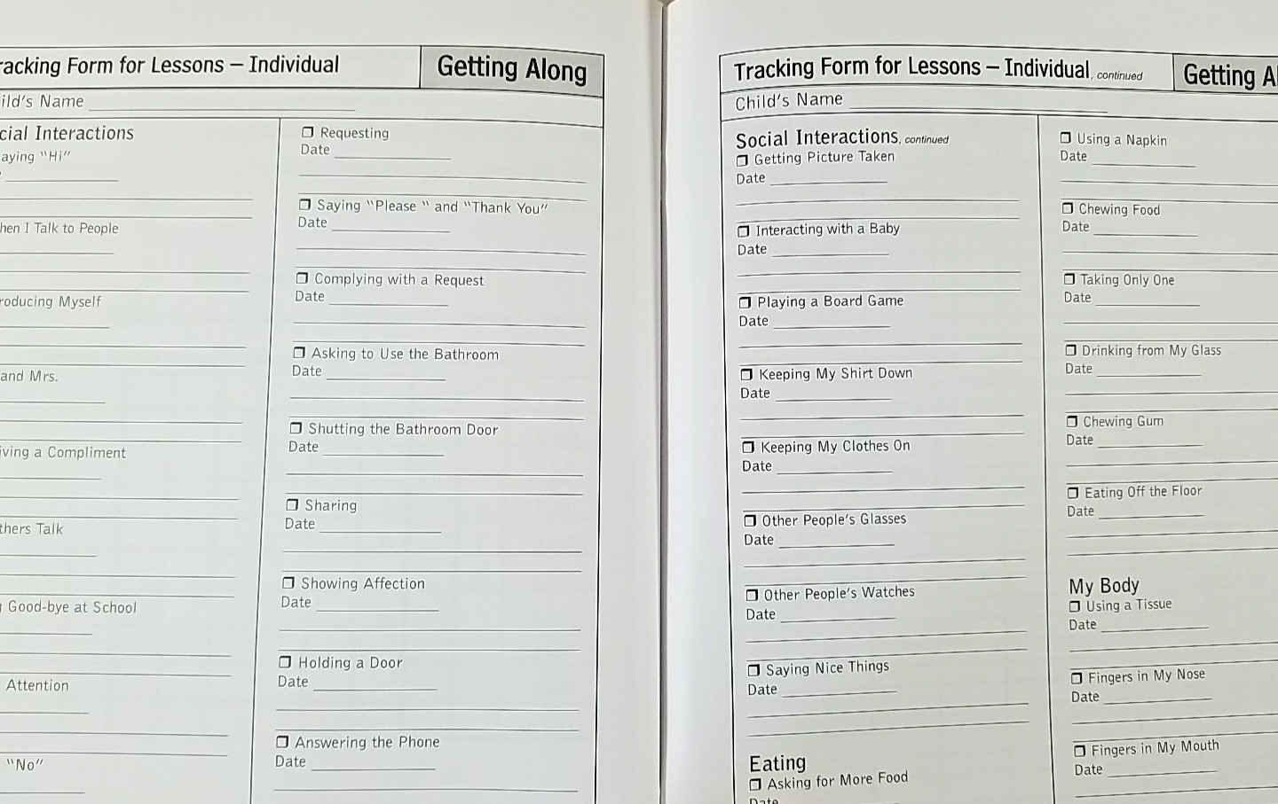 Autism & PDD Social Skills Lessons Primary Full 5 Book Set & Sensory Integration