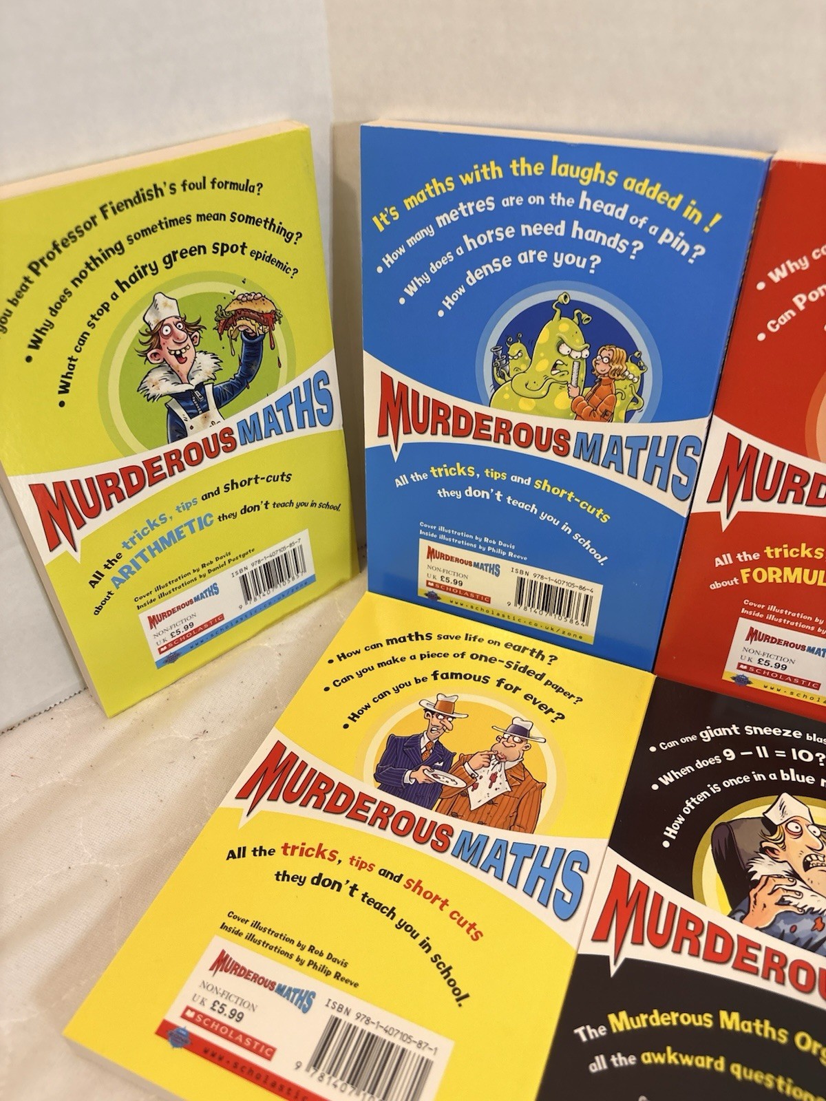 Murderous Maths Collection 10 Books Box Set Gift Pack Horrible Histories Series