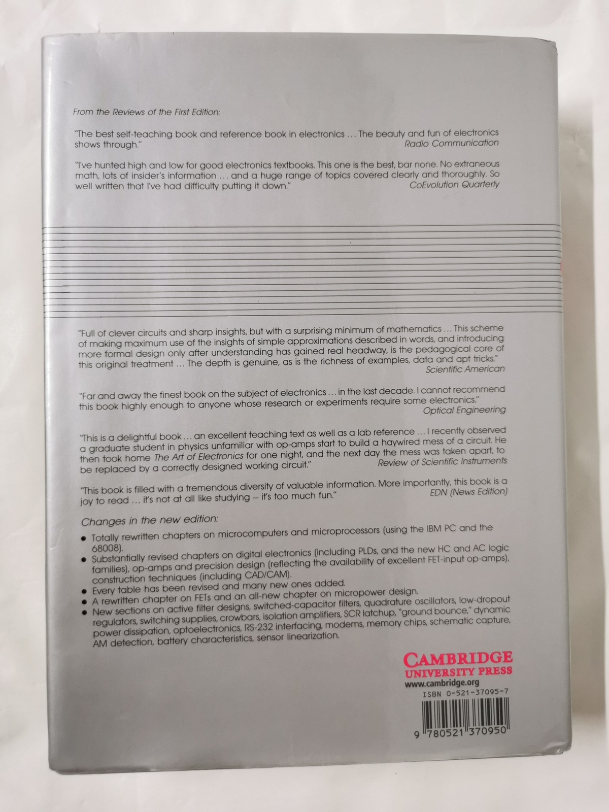 The Art of Electronics – 2nd Ed by Paul Horowitz & Winfield Hill