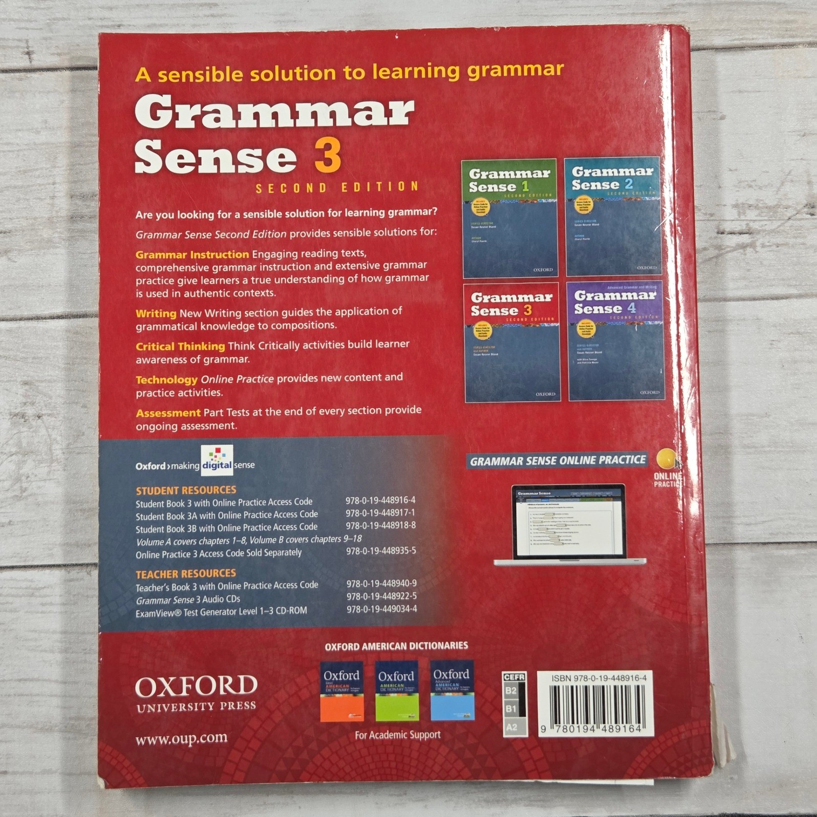 Oxford Grammar Sense 3 Student Book Second Edition Susan Kesner Bland Paperback