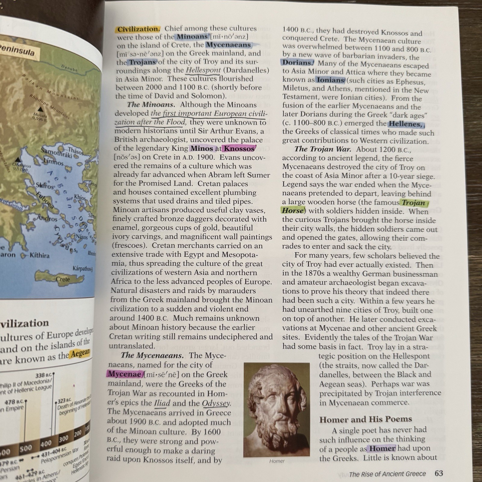 Abeka World History and Cultures 3rd Ed Textbook + Answer/Quiz/Test Key