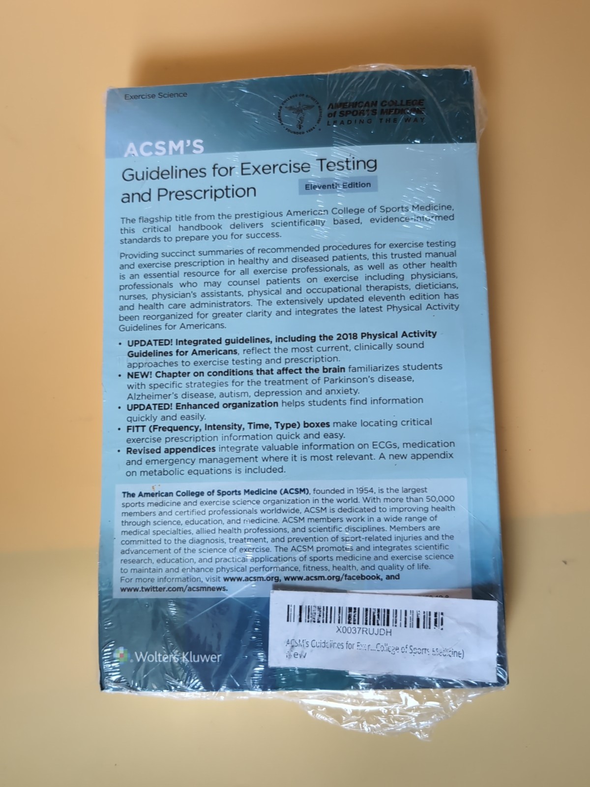 Lippincott Connect-Acsm Ser.: ACSM’s Guidelines for Exercise Testing and…